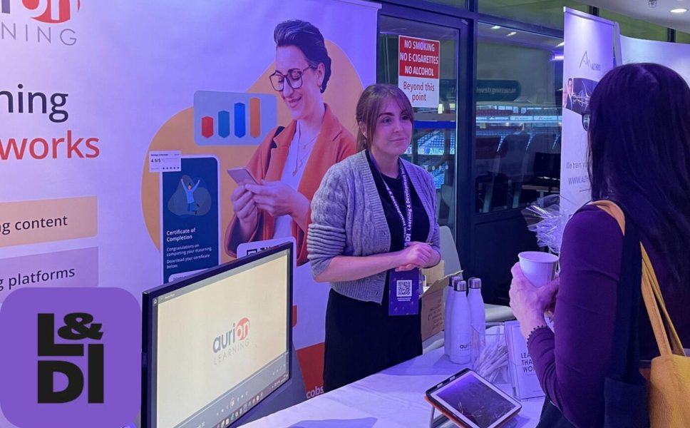 The Aurion Learning stand at a recent conference at Croke Park, Dublin.